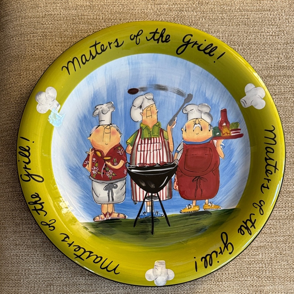 Masters of the Grill Ceramic Plate